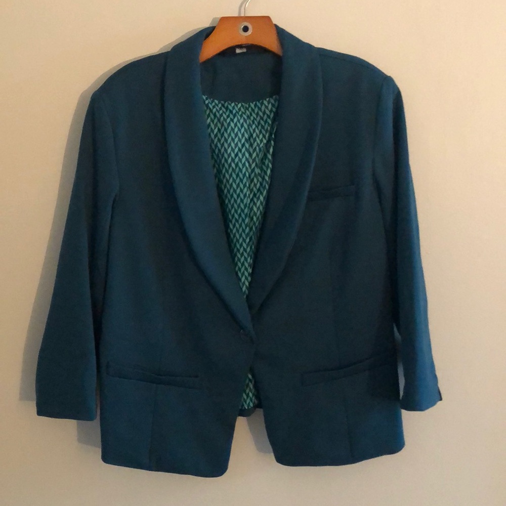 Mossimo XXL Teal Blazer NWOT
